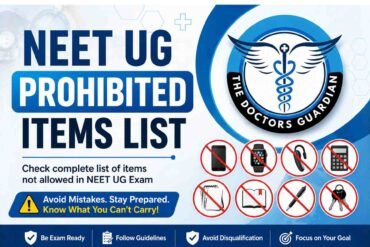 NEET UG Prohibited Items List