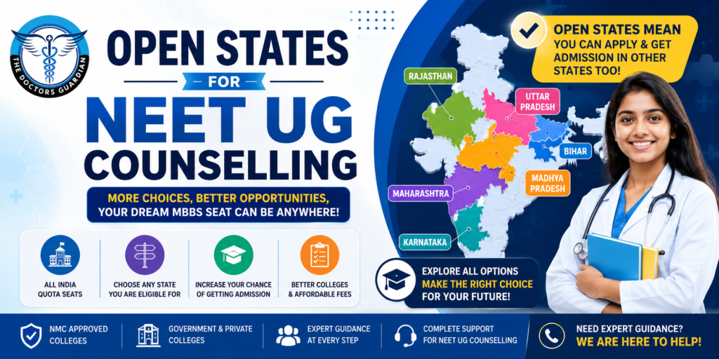 Open States for NEET UG Counselling